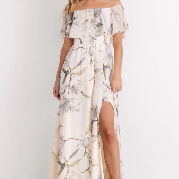 Baltic Born Daphne Off-Shoulder Maxi Floral Dress - Picture 1 of 3